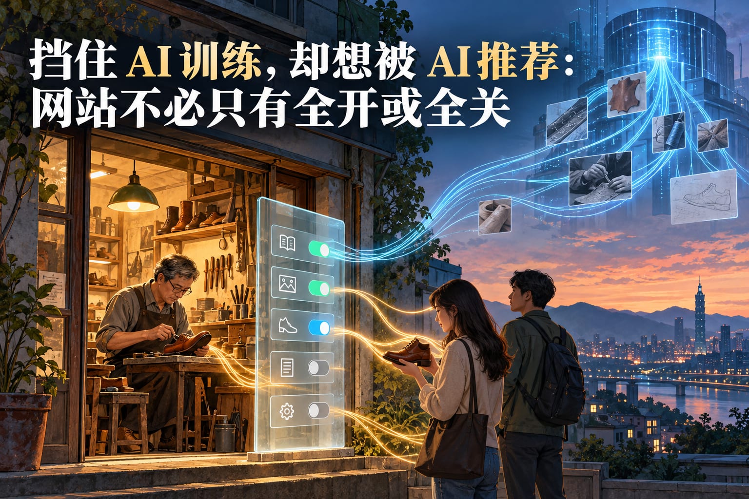 挡住 AI 训练,却想被 AI 推荐:网站不必只有全开或全关