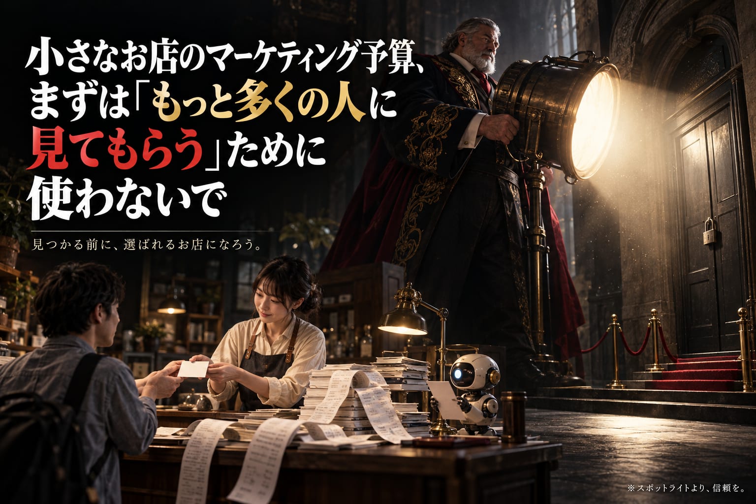 小さなお店のマーケティング予算、まずは「もっと多くの人に見てもらう」ために使わないで