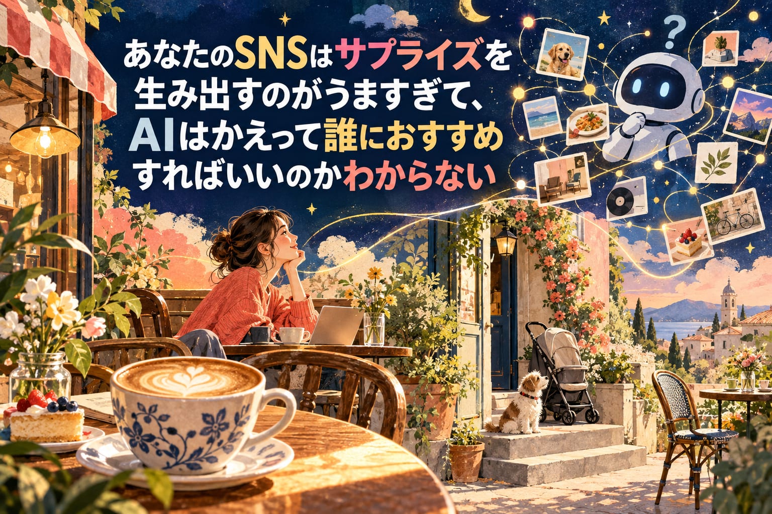 あなたのSNSはサプライズを生み出すのがうますぎて、AIはかえって誰におすすめすればいいのかわからない