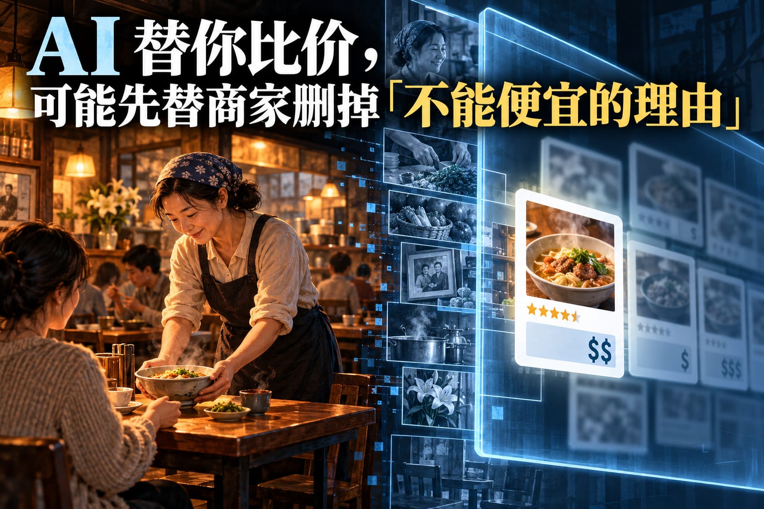 AI 替你比价,可能先替商家删掉「不能便宜的理由」
