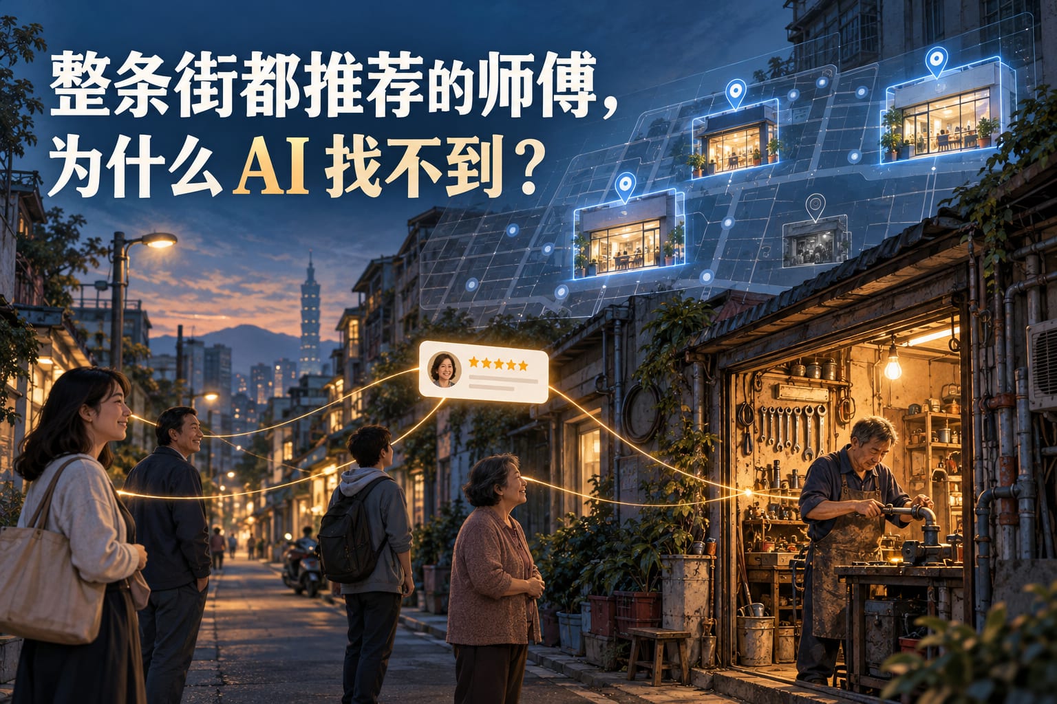 整条街都推荐的师傅,为什么 AI 找不到?
