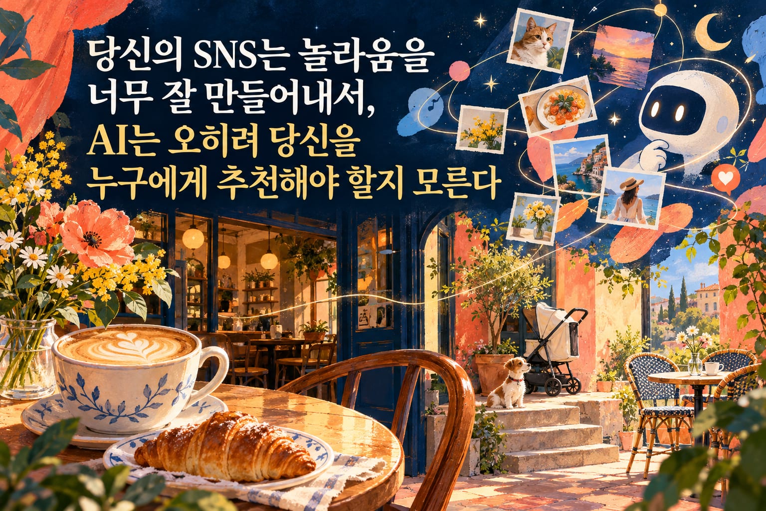 당신의 SNS는 놀라움을 너무 잘 만들어내서, AI는 오히려 당신을 누구에게 추천해야 할지 모른다