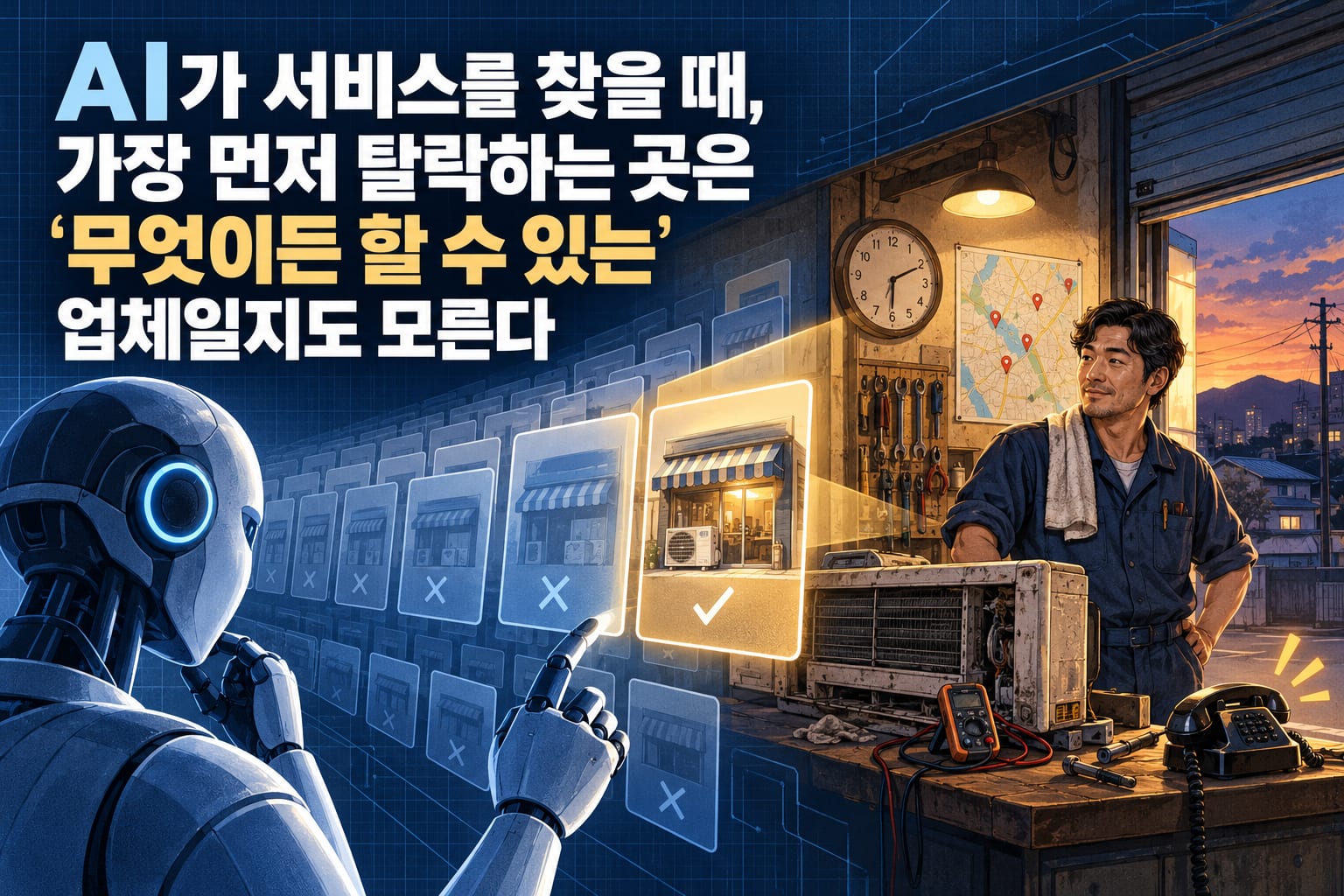 AI가 서비스를 찾을 때, 가장 먼저 탈락하는 곳은 ‘무엇이든 할 수 있는’ 업체일지도 모른다