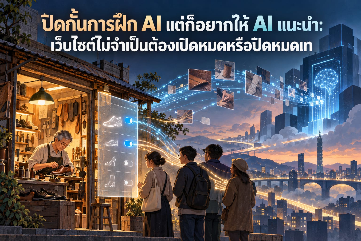 ปิดกั้นการฝึก AI แต่ก็อยากให้ AI แนะนำ: เว็บไซต์ไม่จำเป็นต้องเปิดหมดหรือปิดหมดเท่านั้น