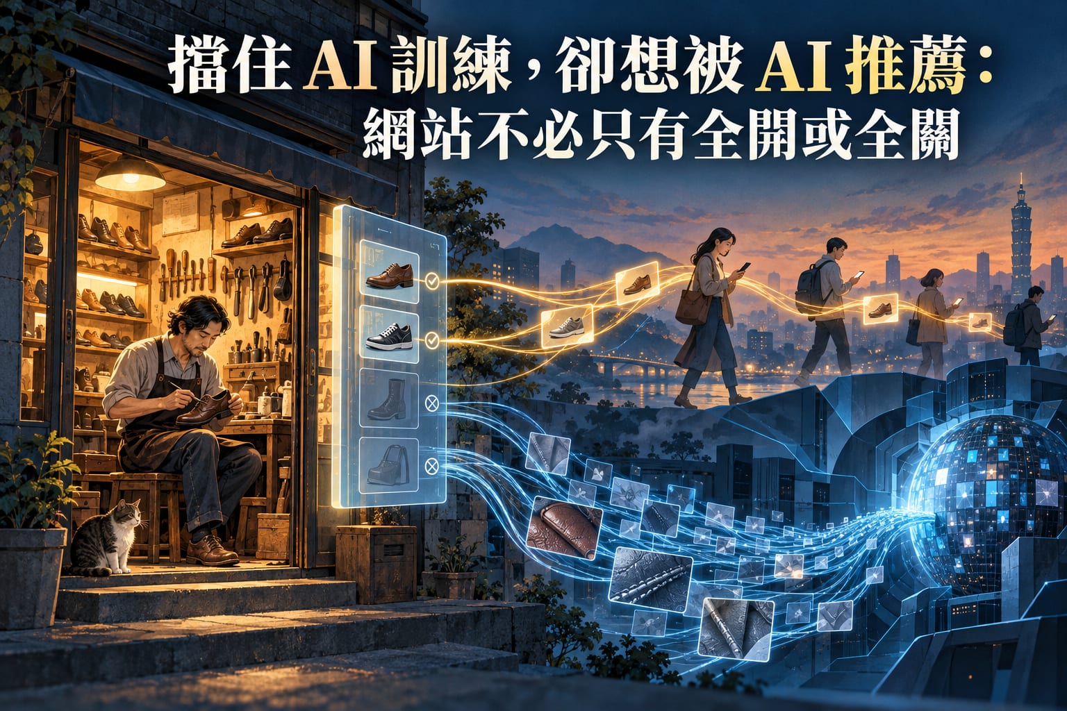 擋住 AI 訓練,卻想被 AI 推薦:網站不必只有全開或全關