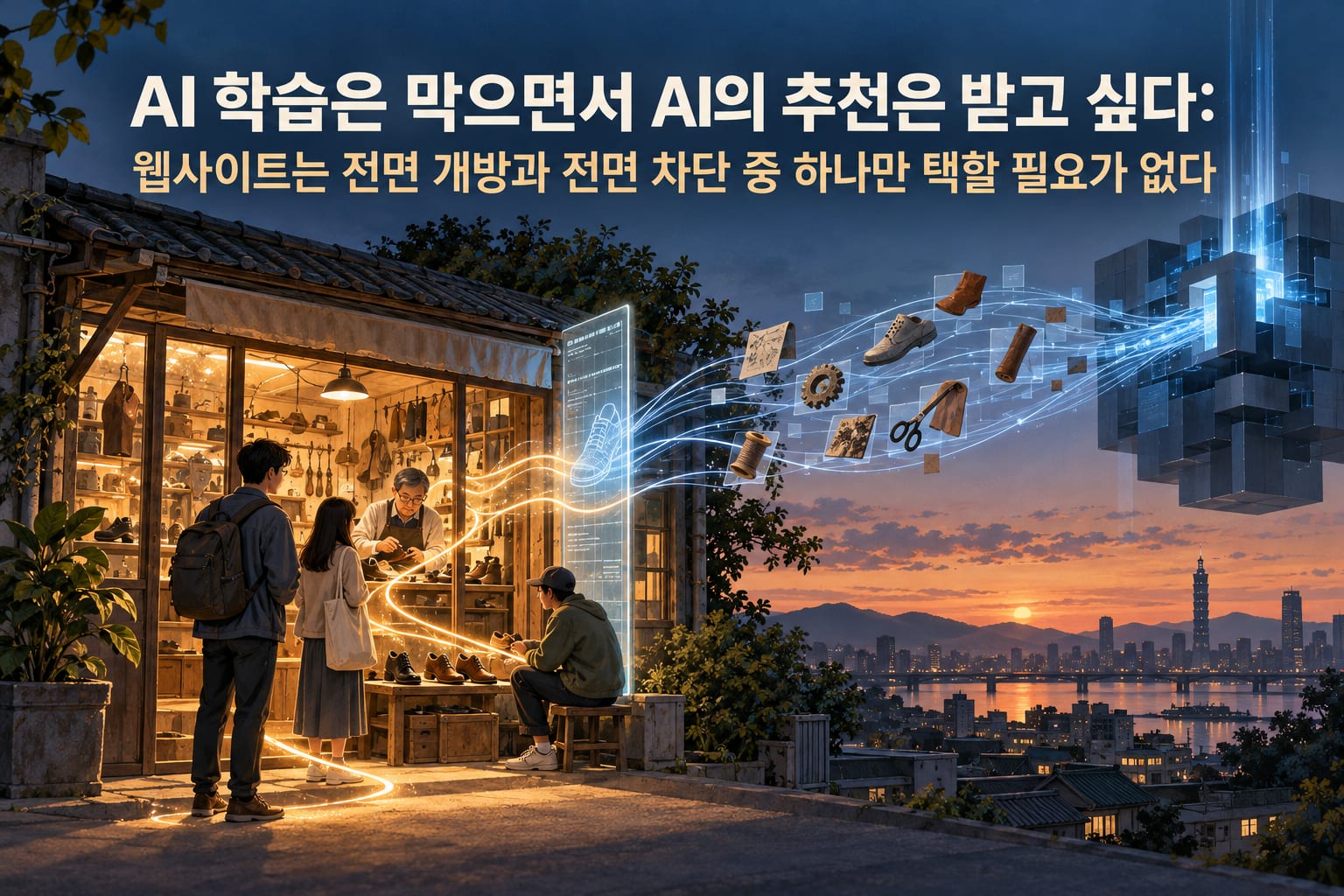 AI 학습은 막으면서 AI의 추천은 받고 싶다: 웹사이트는 전면 개방과 전면 차단 중 하나만 택할 필요가 없다