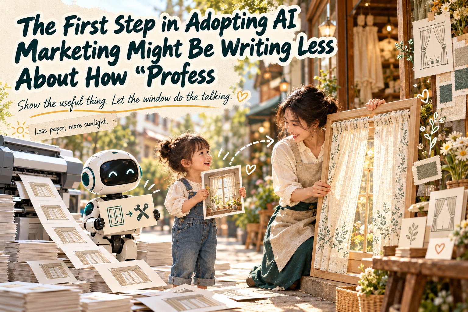 The First Step in Adopting AI Marketing Might Be Writing Less About How “Professional” You Are