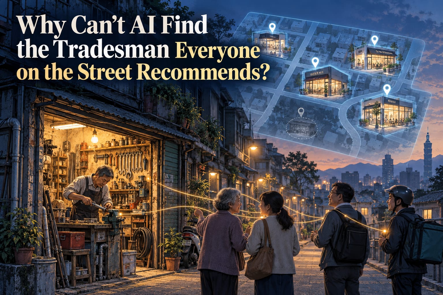 Why Can’t AI Find the Tradesman Everyone on the Street Recommends?