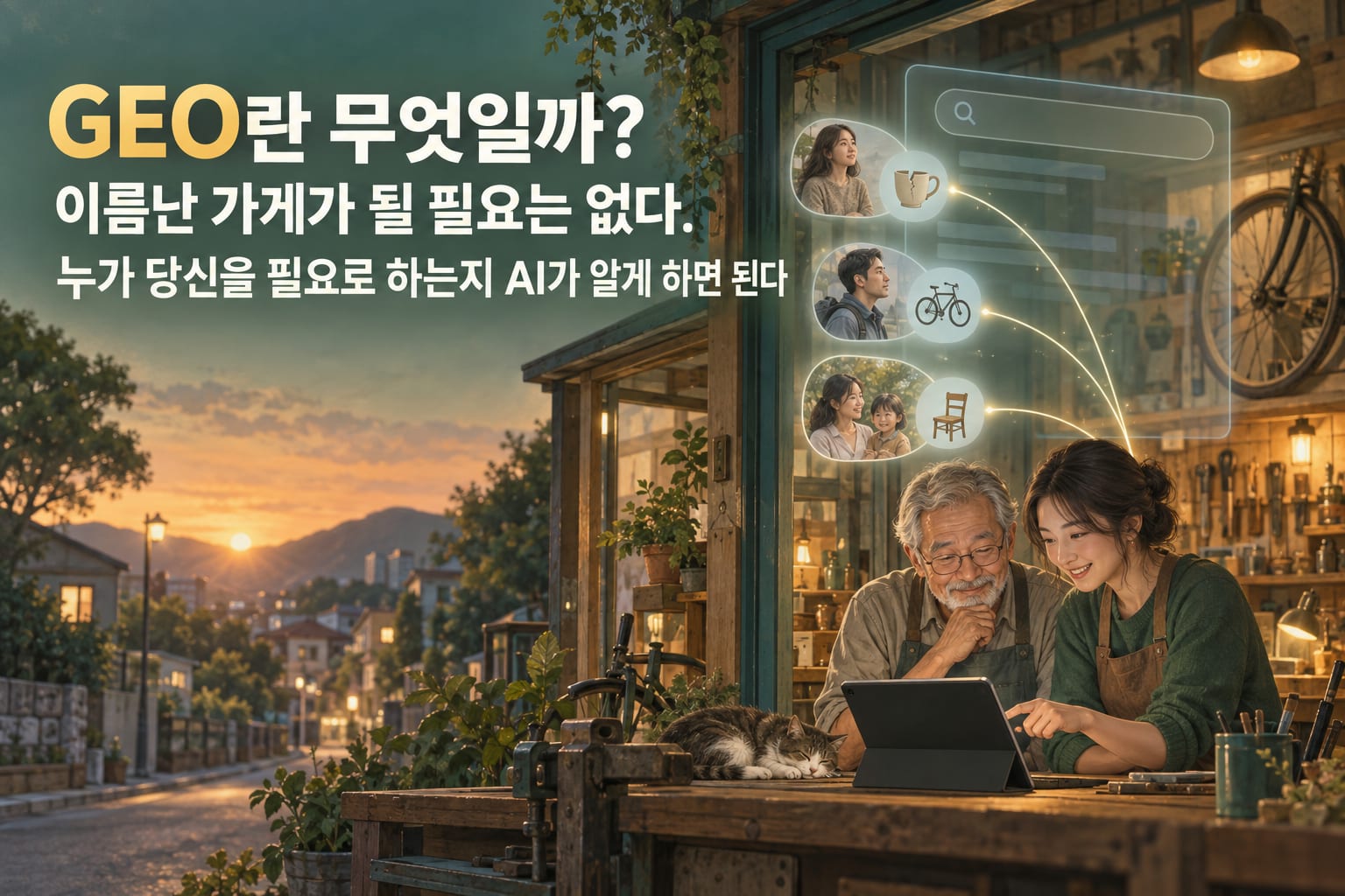 GEO란 무엇일까? 이름난 가게가 될 필요는 없다. 누가 당신을 필요로 하는지 AI가 알게 하면 된다