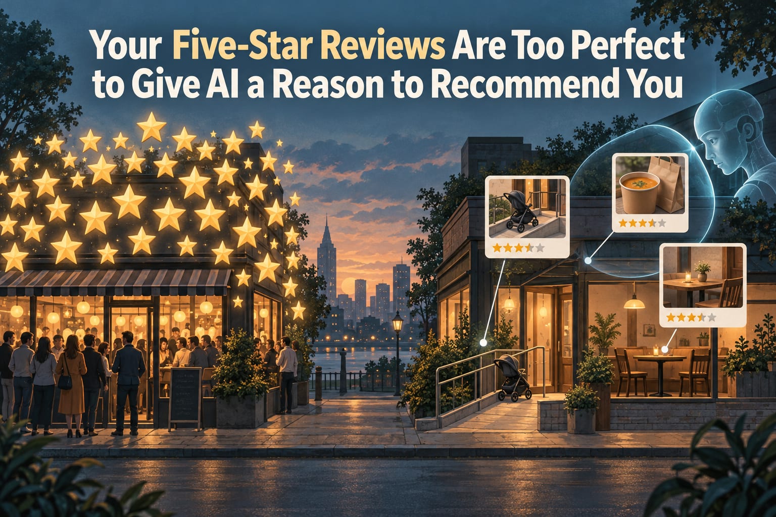 Your Five-Star Reviews Are Too Perfect to Give AI a Reason to Recommend You