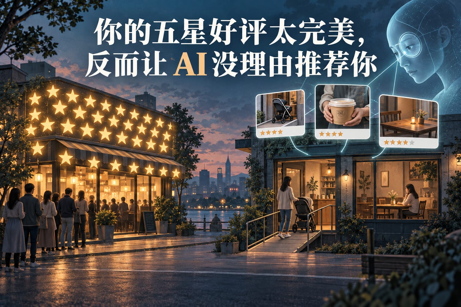 你的五星好评太完美,反而让 AI 没理由推荐你