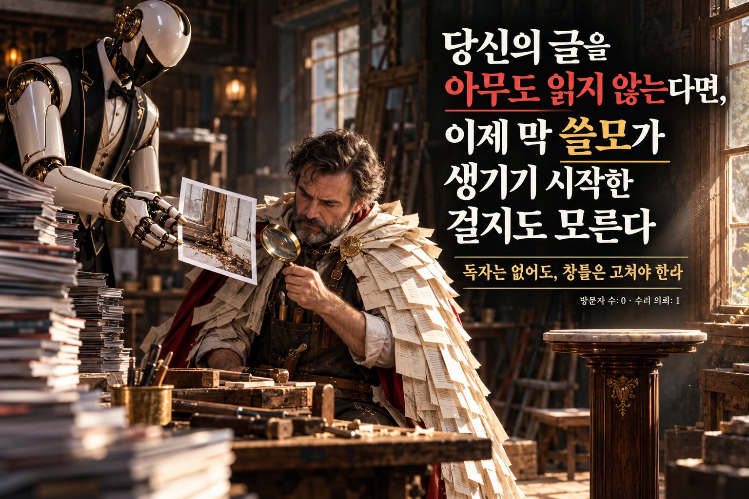 당신의 글을 아무도 읽지 않는다면, 이제 막 쓸모가 생기기 시작한 걸지도 모른다