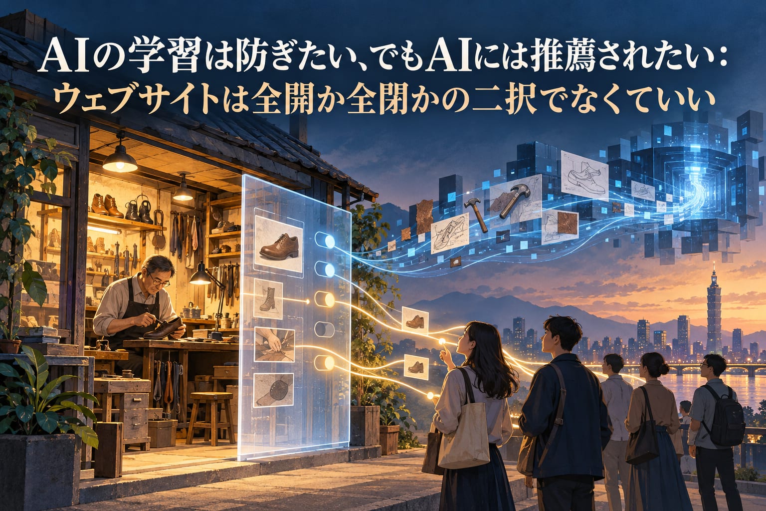AIの学習は防ぎたい、でもAIには推薦されたい:ウェブサイトは全開か全閉かの二択でなくていい